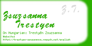 zsuzsanna trestyen business card