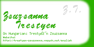 zsuzsanna trestyen business card